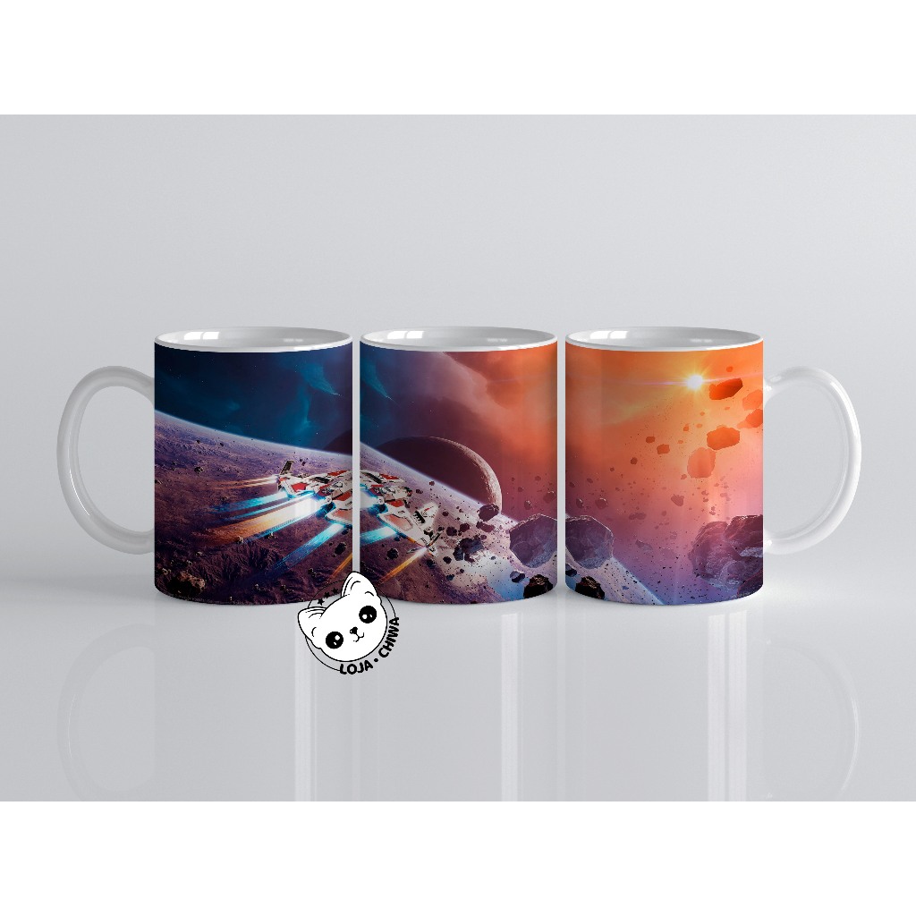 Caneca Personalizada Everspace 2 Jogo Gamer  Lembrancinha Presente Xicara Copo 1 Cerâmica Importada