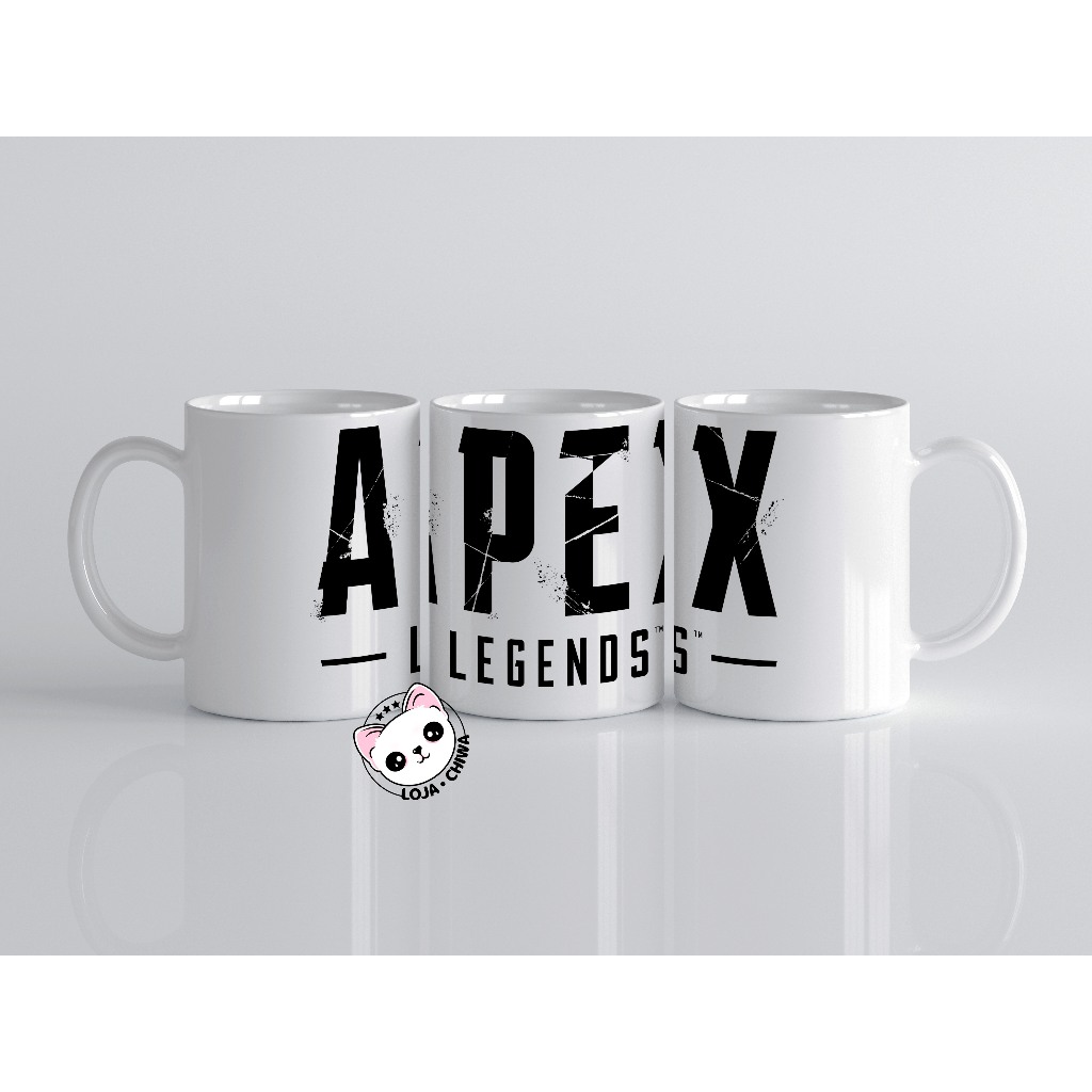 Caneca Personalizada Apex Legends Logo Jogo Gamer Battle Royal Cerâmica Importada