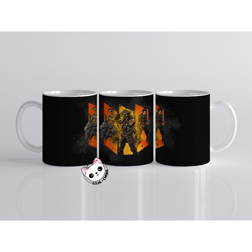 Caneca Personalizada Apex Legends Logo Jogo Gamer Battle Royal  Cerâmica Importada