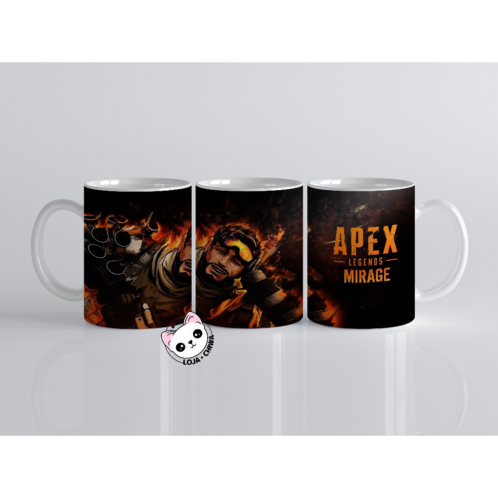 Caneca Personalizada Apex Legends Logo Jogo Gamer Battle RoyalCerâmica Importada