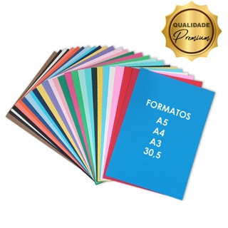 Papel Color Plus 10 Cores Diferentes Kit Misto 180g em Oferta na Shopee