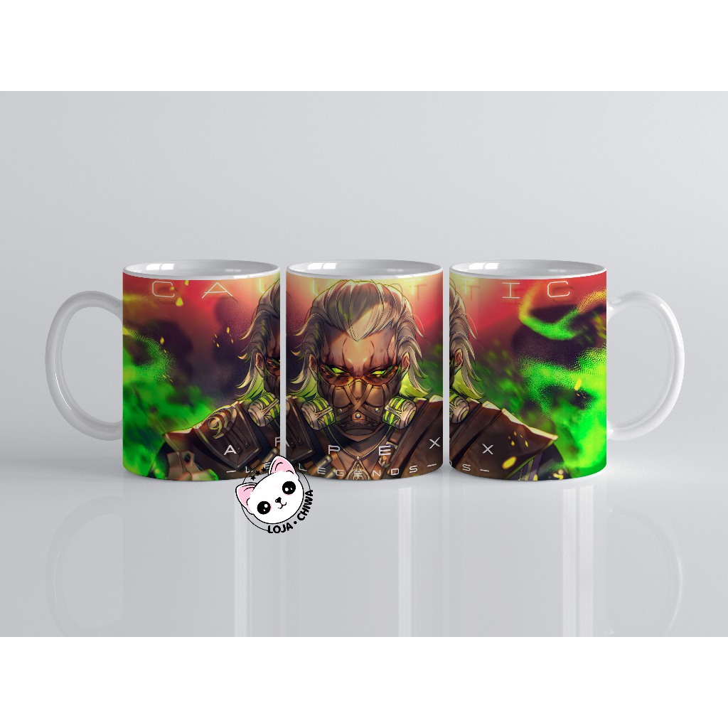Caneca Personalizada Apex Legends Logo Jogo Gamer Battle Royal  Cerâmica Importada