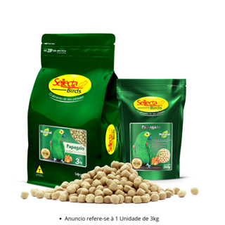 Ração para Papagaio Sellecta Papagaio Natural 3kg Extrusada em Oferta na Shopee