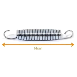 Kit Molas 14cm Aço para Cama Elástica Pula Pula 1,40m, 1,83m, 2,30m - Caixa com 24 unidades