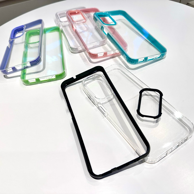 Capa  Capinha Transparente 3 em 1  Para Samsung  A22 5G A21s A13 4G A22 4G A23 4G A24 A25  Protetora Silicone Anti-Pact