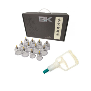 Kit Ventosa Bk 12 copos Standard Acrílico Ventosaterapia em Oferta na Shopee
