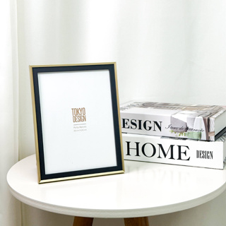 Porta Retrato Clean Moldura 15x20 Dupla Dourado e Preto / Branco e Preto Decoração Escritório/Sala em Oferta na Shopee