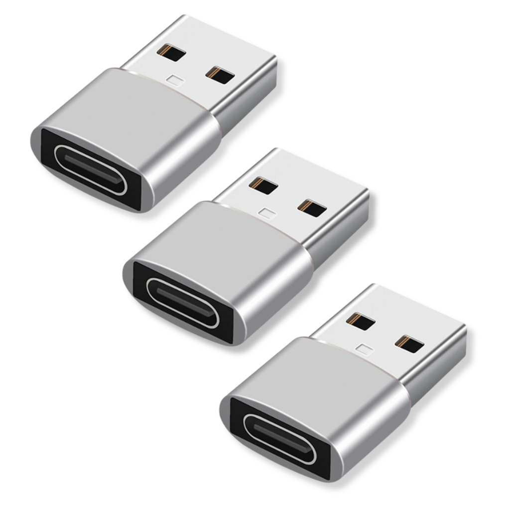 Conversor Mini Adaptador Usb Tipo C Fêmea Para Usb Macho 3 Unidades