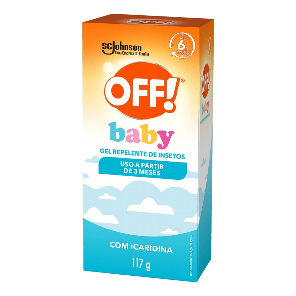 Loção Repelente Gel Off Baby 6h De Proteção Sem Cheiro Com Icaridina A Partir De 3 Meses