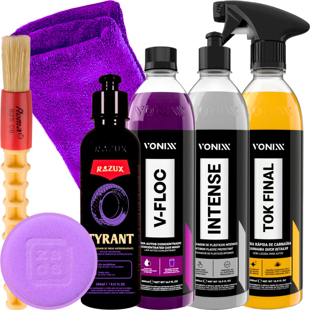 Kit Shampoo V-Floc Cera Tok Final Revitalizador Intense Vonixx Tyrant Pretinho Razux
