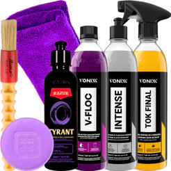 Kit Shampoo V-Floc Cera Tok Final Revitalizador Intense Vonixx Tyrant Pretinho Razux