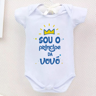 Body Bebe Frases Principe da Vovó em Oferta na Shopee