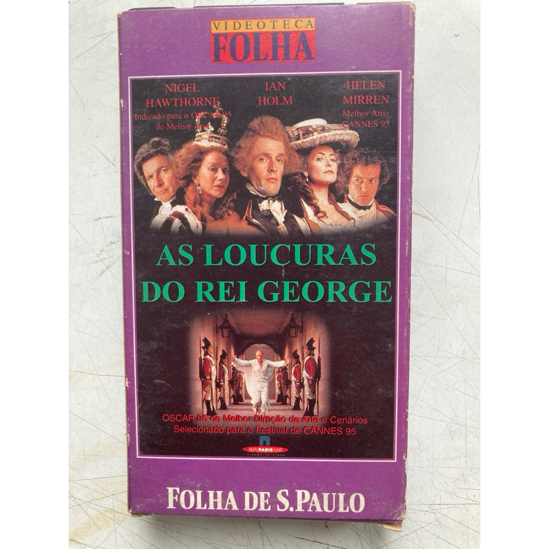 Fita VHS: As loucuras do rei George