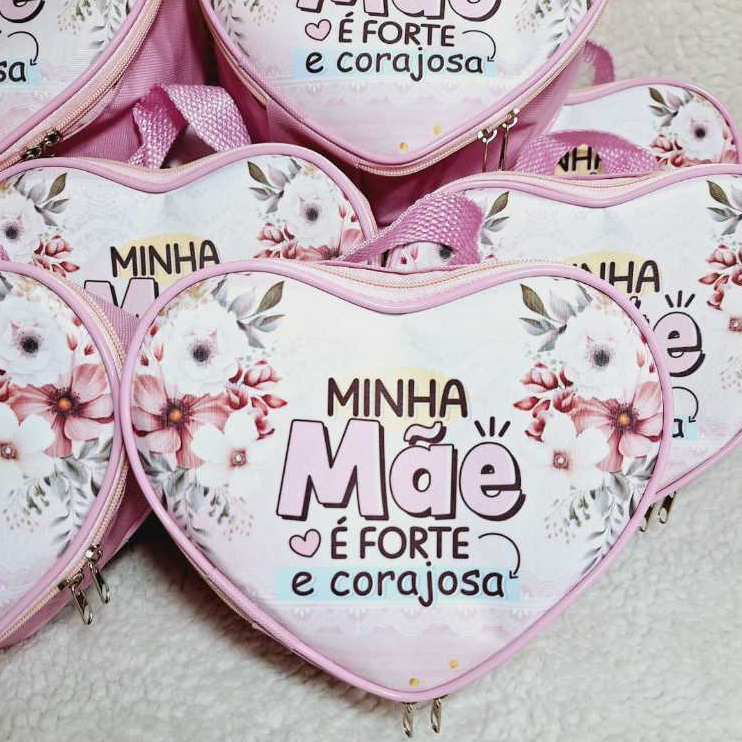 Necessaire de coração  dia das mães