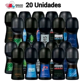 20 Desodorante Roll on Rollon Rolon AVON Masculino 48h - 50ml em Oferta na Shopee