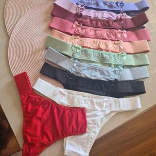 Kit 10 Calcinhas Feminina Conforto Lateral Reforçada Microfibra em Oferta na Shopee