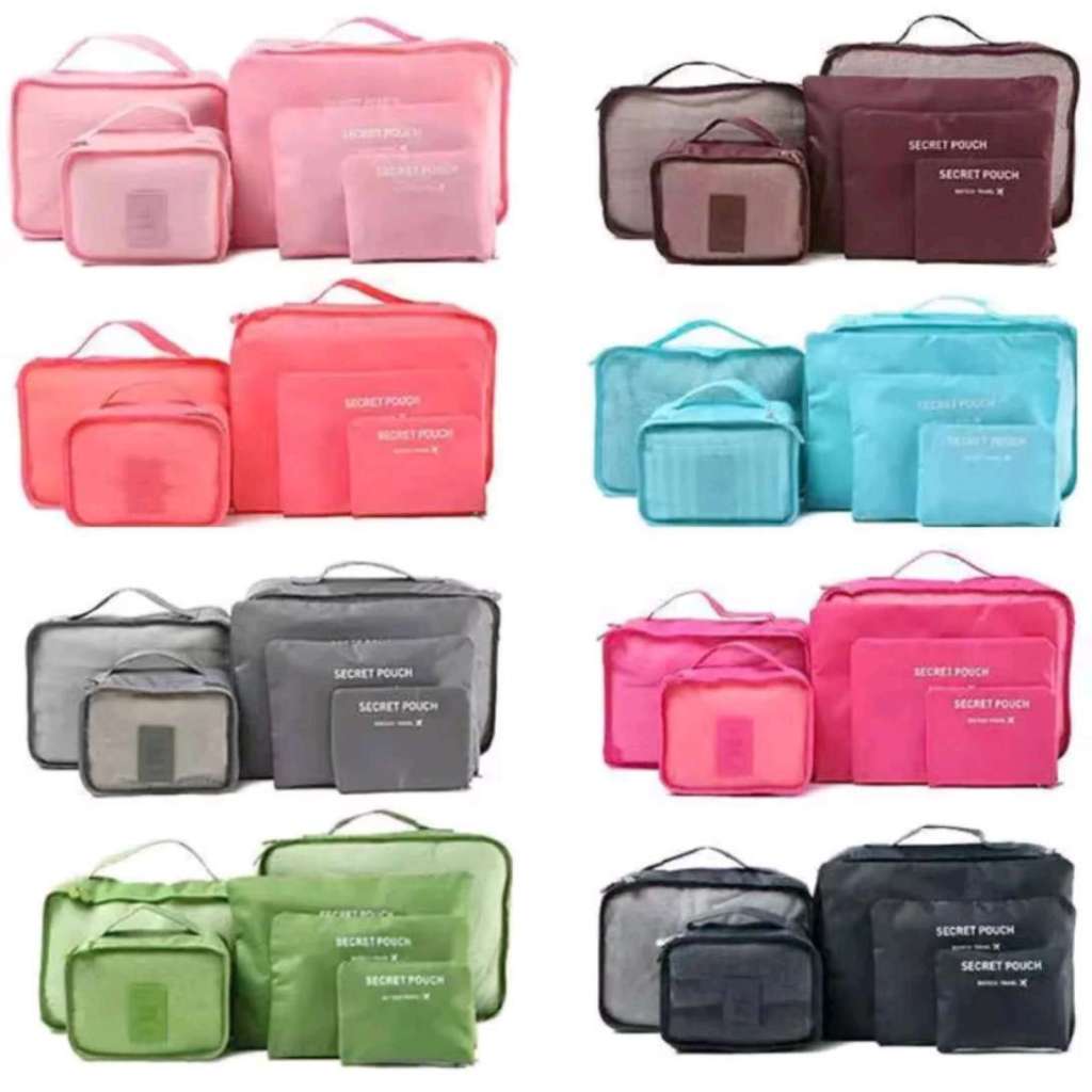 HYQ1740 Kit 6 Necesser organizadora de mala de viagem