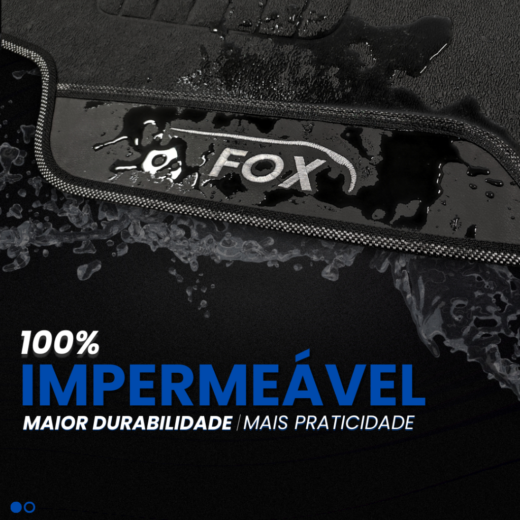 Tapete Para Volkswagen Fox 2017 2018 2019 2020 21 2022 3 Pç Bordado Personalizado Emborrachado Preto · foto 2