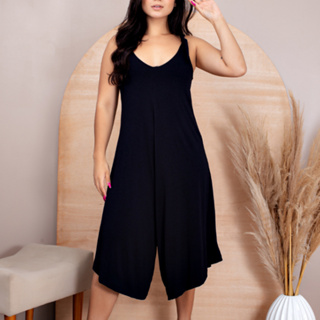 Macacão Feminino Longo Alça Regulável Macacao Pantacourt Macacôes Femininos em Oferta na Shopee