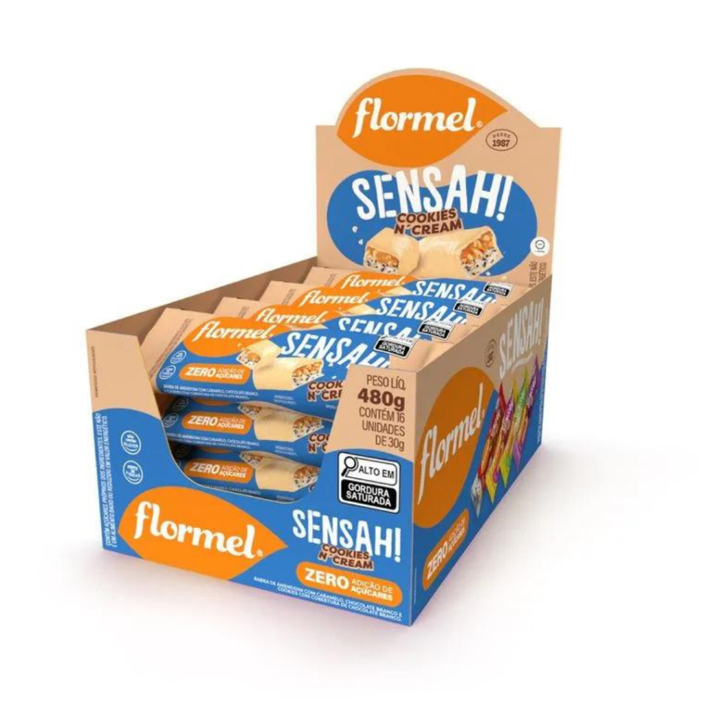 Barra De Chocolate Zero  Sensah - 16 Unidades De 30G Varios Sabores em Oferta na Shopee