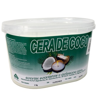 Pote Cera De Coco Pote 1kg Parafina Para Velas Aromáticas em Oferta na Shopee