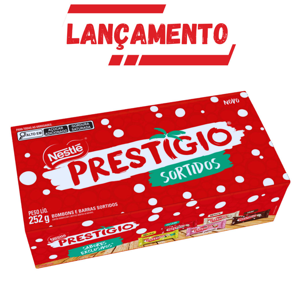 Bombom Chocolate Prestigio Sortidos Caixa 252g - Nestlé