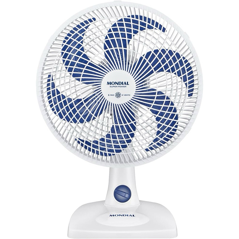 Ventilador de Mesa Mondial 110V, 30cm, 6 pás, Super Power - VSP-30-W