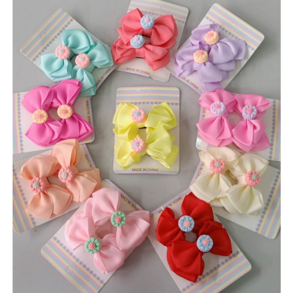 Kit 10 Laços de Cabelo Infantil Bico de Pato