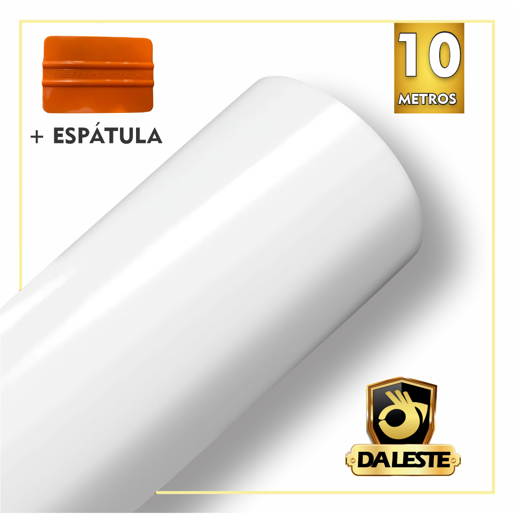 10 Metros Adesivo Branco Para Móveis Geladeira Fogão Decoração + Espátula para Aplicação em Oferta na Shopee