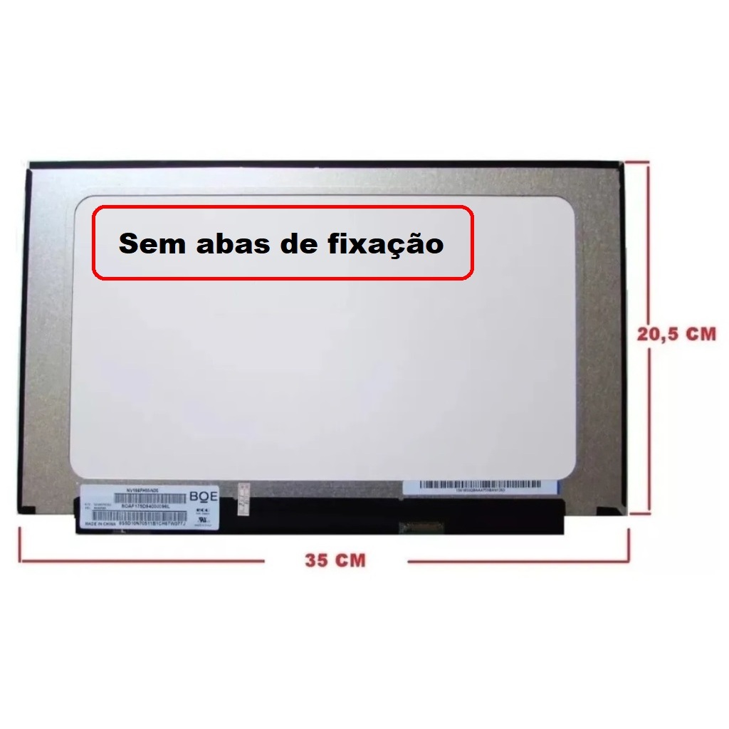 Tela Display Para Notebook Dell Inspiron I15-3501-a10p 15.6 Hd 1366x768
