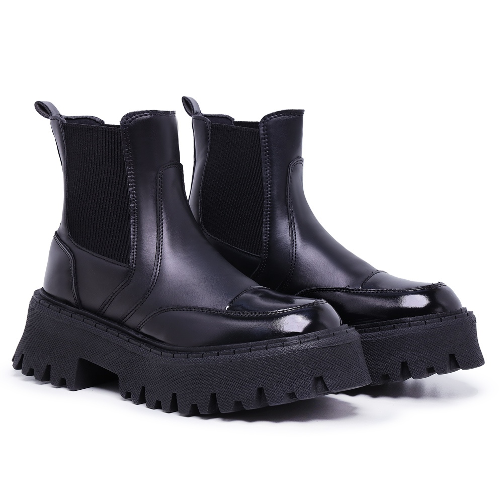 Bota Coturno Feminina Chelsea Blogueira Tratorada