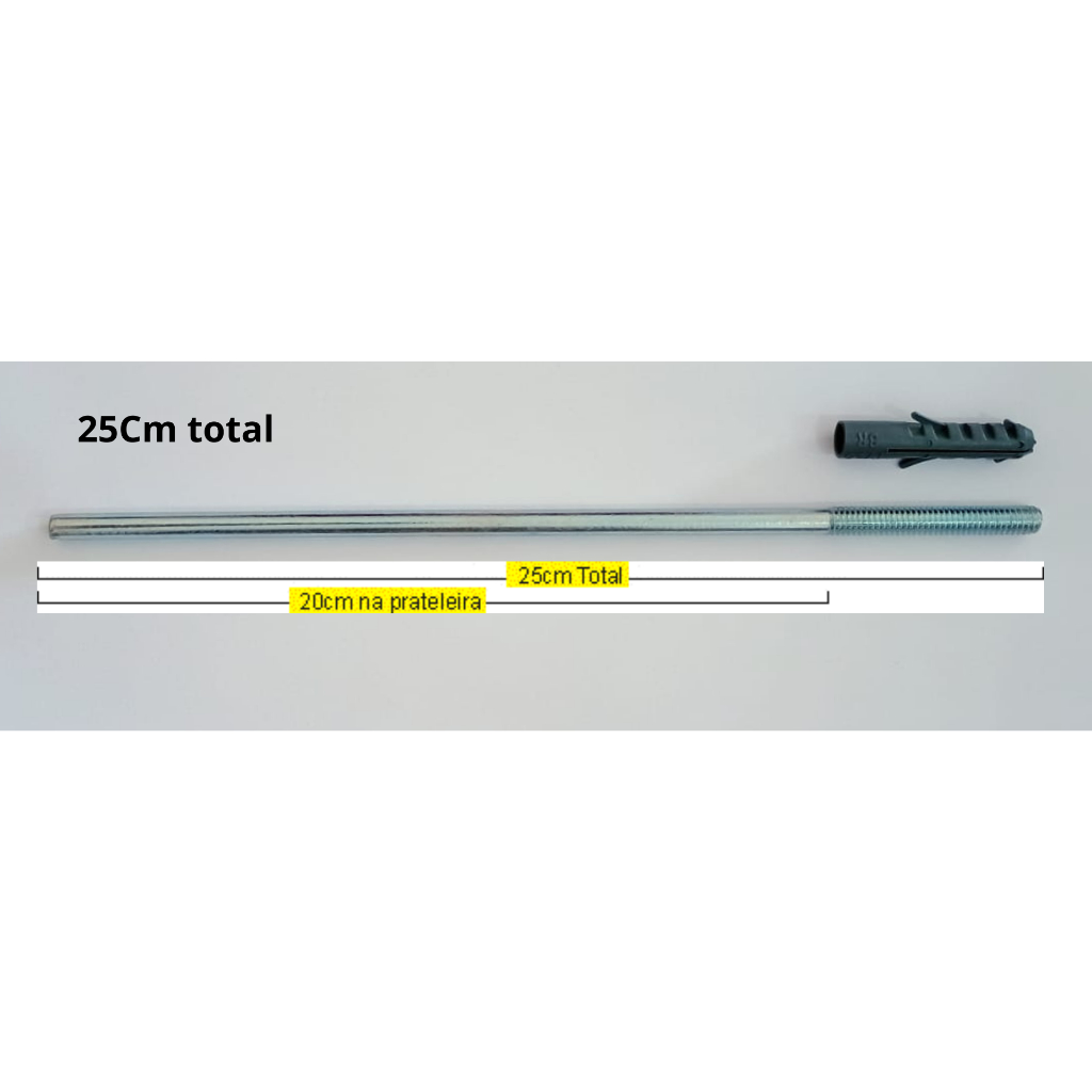 Suporte invisível para Prateleiras 25cm em Oferta na Shopee