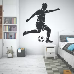 Adesivo Decorativo De Parede Jogador De Futebol