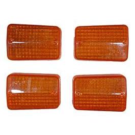 Lentes Pisca Seta Moto Honda Cg Today Titan 125 83 À 99 Amarela 4 peças