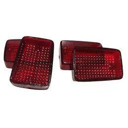 Lentes Pisca Seta Moto Honda Cg Today Titan125 83 À 99 Vermelha 4 peças