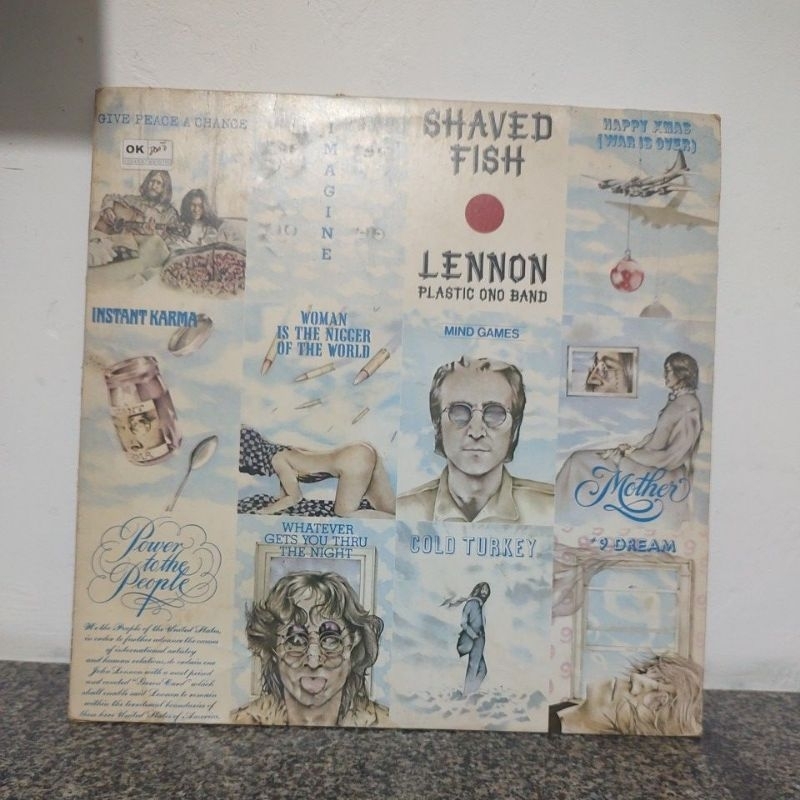 LP disco de vinil John Lennon plastic ono Band, shaved fish.