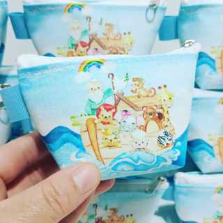 Kit c/20 Porta Moeda Personalizado Arca de Noé Lembrancinhas de aniversário batizado nascimento em Oferta na Shopee