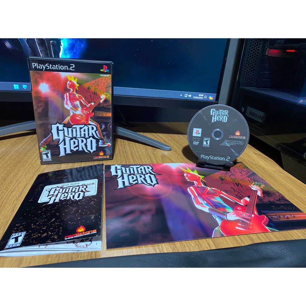 Guitar Hero com Pôster/Manual para PS2