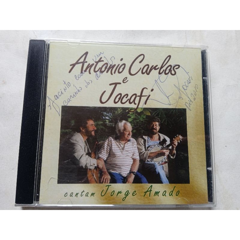 CD Antônio Carlos e Jocafi cantam Jorge amado autografado pela dupla ótimo estado mídia e capa