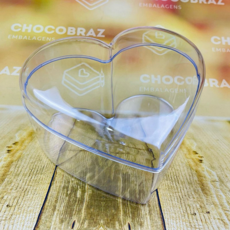 10 CAKE BOX CORAÇÃO BLUESTAR 750 ml ACRILICO OFF// - Home & Living