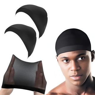 2 e 4 Toucas De Pressão Wave Cap Cabelo Afro Ondas 360 Waves touca nero touca para tranças. em Oferta na Shopee