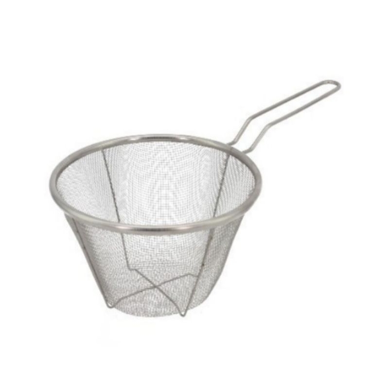 Cesto de Fritura Inox Redondo Escorrendo de Macarrão Verduras