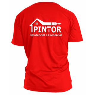 Camiseta Manga Curta Pintor Pintura Trabalho Autônomo Uniforme