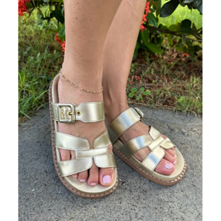 Papete Feminina birken com fivela em Oferta na Shopee