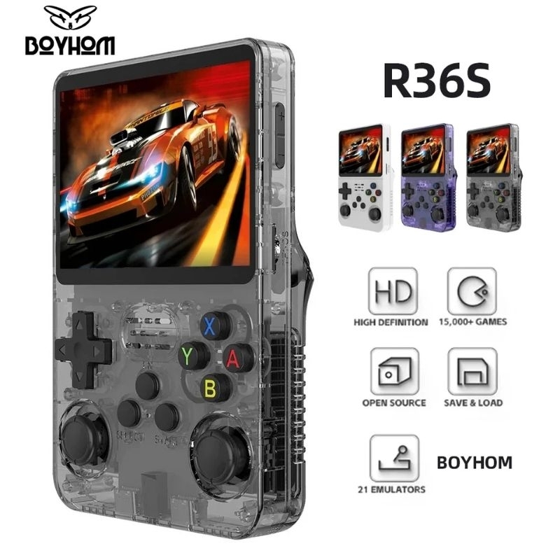 Console R36S Portátil 64gb - 15 Mil Jogos