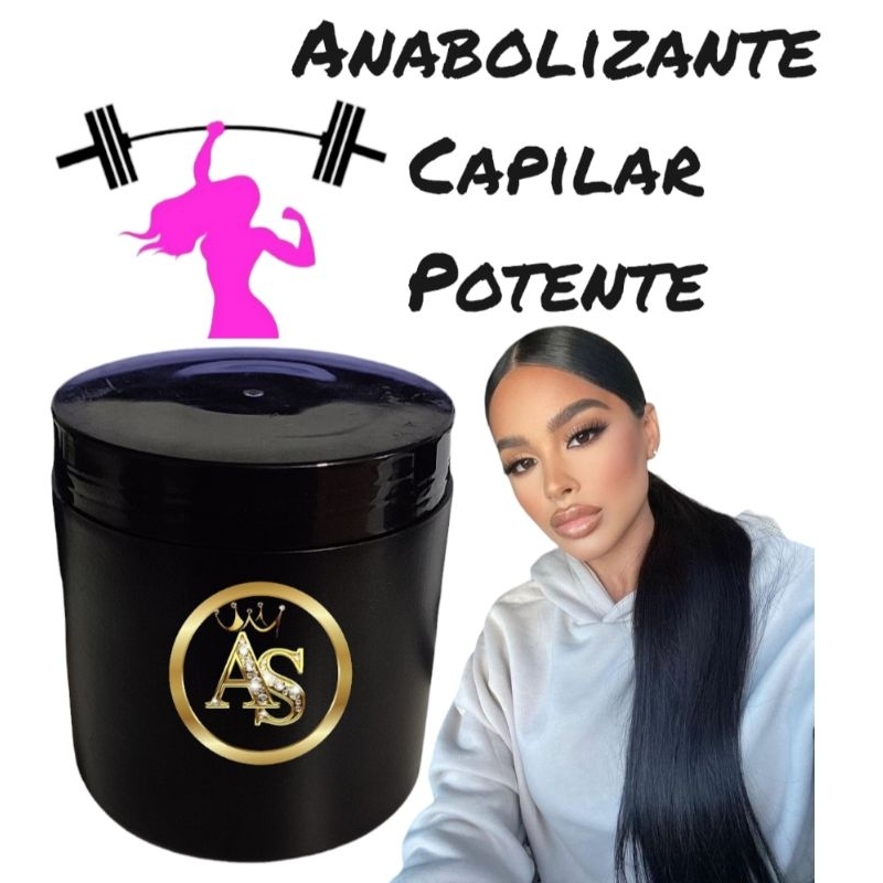 Anabolizante tratamento capilar cabelo de rapunzel crescimento rapido em Oferta na Shopee