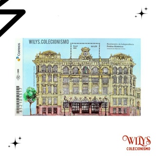Bloco Bicentenário da Independência Prédios Históricos Palácio dos Correios 2022 - Selo de Carta em Oferta na Shopee