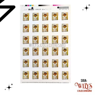 Folha de Selos de Carta - Obras Desaparecidas de Cândido Portinari - Negrinha - 2004 - RHM R0829 em Oferta na Shopee