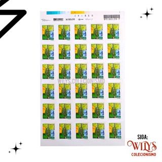 Folha de Selos Trompete - Selo Carta Social - Cartela com 30 Selos - Instrumentos Musicais - Trompete - 2011 em Oferta na Shopee