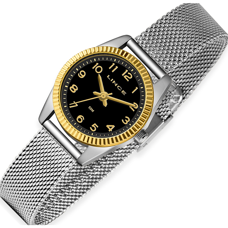 RELÓGIO LINCE FEMININO DOURADO/PRATA LRT4674L P2SX - Watches
